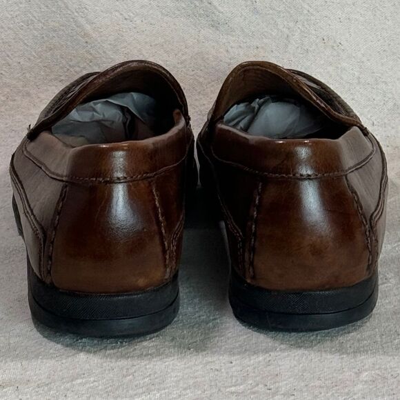 Dockers Leather Weaved Loafers Mens Size 9.5D - Picture 10 of 16